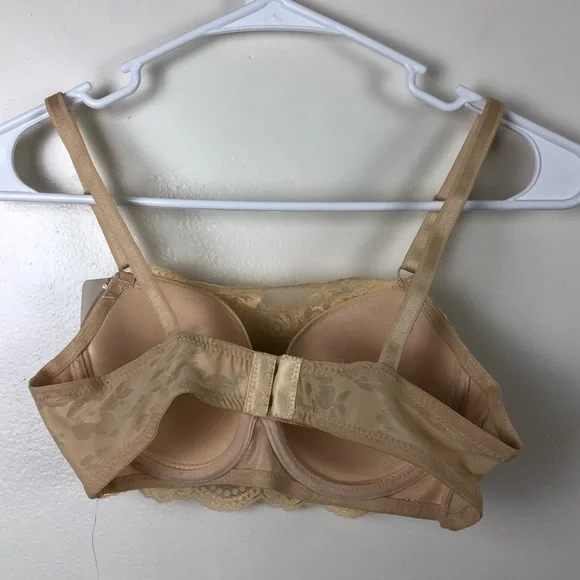 ✨NWT Kali & Wins Floral Lace Nude Bra✨ - Picture 3 of 5
